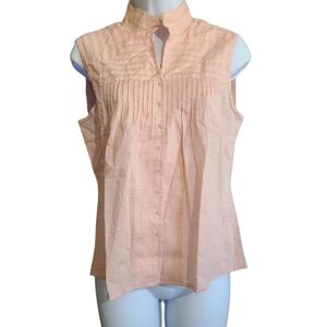 TOMMY HILFIGER pink button down top M